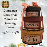 Christmas Memories Distressed Nesting Boxes