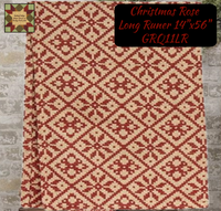 Christmas Rose Woven Table Top Collection