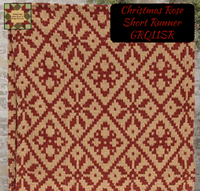 Christmas Rose Woven Table Top Collection