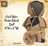 Civil War Prim Doll White or Black