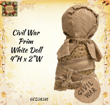 Civil War Prim Doll White or Black