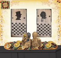 President's Colonial Wood Checkerboard Aged & Distressed