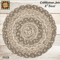 Cobblestone Jute Runner, Trivet and Rugs 2 Styles, More Available
