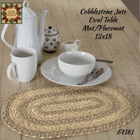 Cobblestone Jute Runner, Trivet and Rugs 2 Styles, More Available