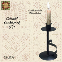 *Colonial Candlestick 9"H with Handle