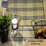 Cottonwood Blue/Tan Table Top Collection **50% Savings