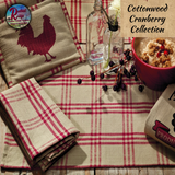 Cottonwood Cranberry Red/Tan Table Top Collection **50% Savings