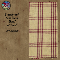 Cottonwood Cranberry Red/Tan Table Top Collection **50% Savings