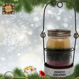 Christmas Country Scented Jar Candle w/Holder & Lid