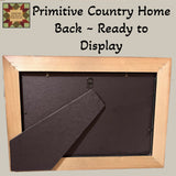 Primitive Country Home Framed Picture
