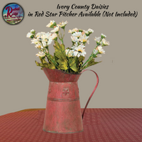 Ivory Country Mix Daisy Bush, 14"H