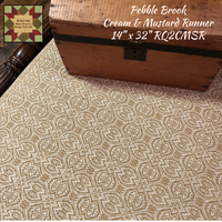 *Pebble Brook Cream & Mustard Table Top Collection