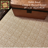 *Pebble Brook Cream & Mustard Table Top Collection