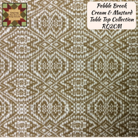 Pebble Brook Cream & Mustard Table Top Collection