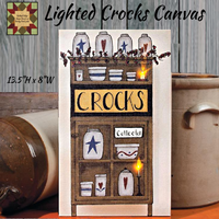 Crocks Lighted Canvas