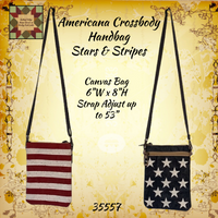 Americana Crossbody Handbag with Stars & Stripes