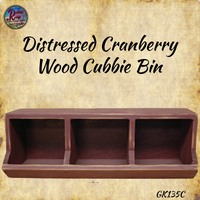 Bin Wood Distressed Cubbie Choice