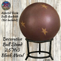 Decorative Cardinals Hand-painted Wood Ball 4" & Available Display Stands Available