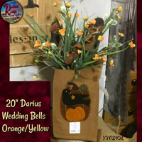 Darius Wedding Bell Bush, Yellow & Orange 20"