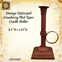 Vintage Distressed Period Candle Holder Metal