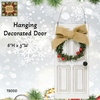 Door Ivory White Hanging Decorated