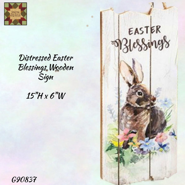 Easter Blessings Wall Sign 18"H