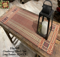 Edgefield Cranberry, Black & Tan Table Top Collection