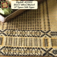 Edgefield Black & Wheat/Mustard Table Top Collection