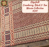 Edgefield Cranberry, Black & Tan Table Top Collection
