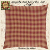 Ninepatch Burgundy Star Bedding Collection **25% Savings