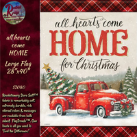 Christmas Red Truck All Hearts Come Home for Christmas 2 Sizes
