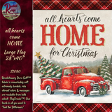 Christmas Red Truck All Hearts Come Home for Christmas 2 Sizes