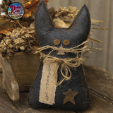 Fall Primitive Scaredy Cat, Stiffened 9.5"H