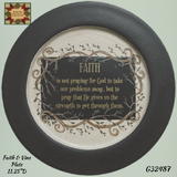 Plate Faith & Vine Inspirational  11.25"D