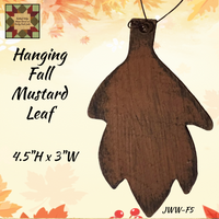 Hanging Fall Leaf 4.5"H