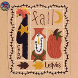 Fall Sampler Embroidered Towel