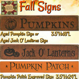 Fall Signs 24" or 18" ~ 3 to Choose from