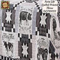 Farm Life Printed Quilt Throw