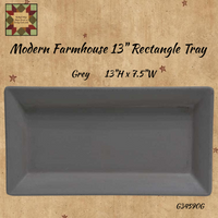 Modern Farmhouse Rectangle Tray 13"L Assorted Colors