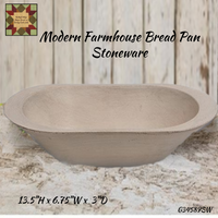 Bread Pan Grey, Stoneware or Soft White