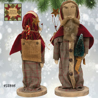 Father Time Santa Standing  14"H