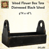 Wood Flower Box Assorted Colors