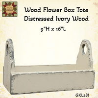 Wood Flower Box Assorted Colors