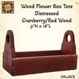 Wood Flower Box Assorted Colors