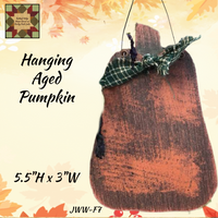 Hanging Aged Pumpkin 5.5"H