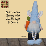 Bunny Gnome Sitters 16"H    2 Styles