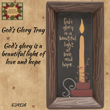 Plate God's Glory Tray 14"x7.5"