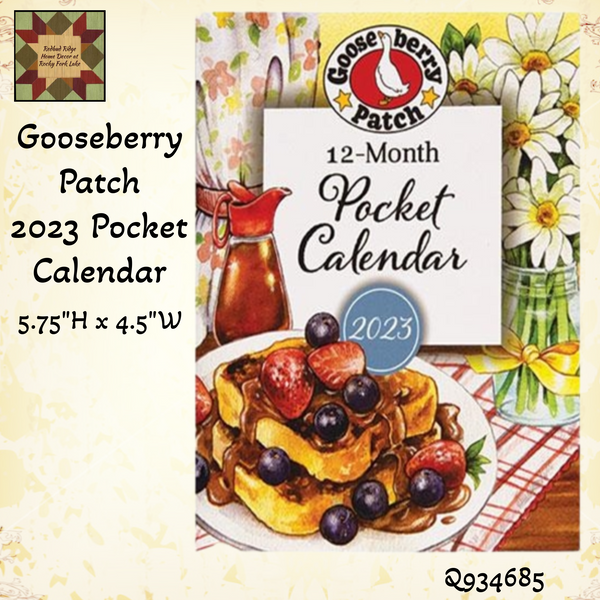 Gooseberry Patch 2023 Pocket Calendar