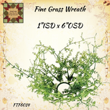 Fine Grass Wreath 1" ISD