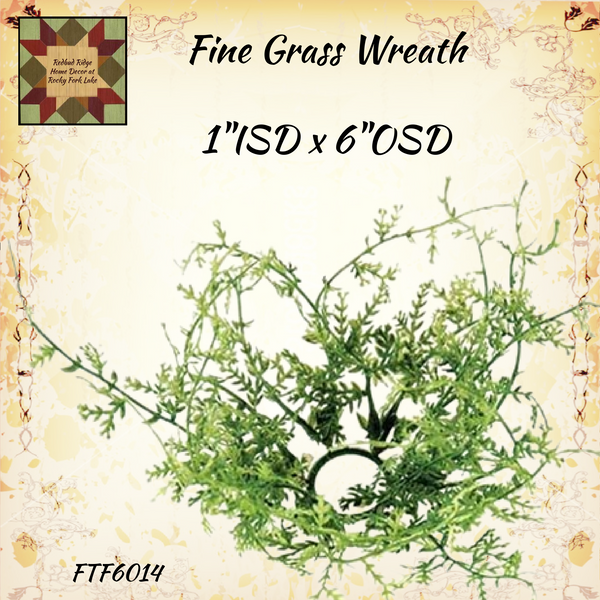 Fine Grass Wreath 1" ISD